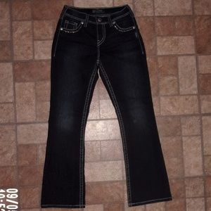 Silver "Natsuki Flap" Jeans